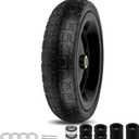13 Inch Flat Free Wheels Tires 4.00-6 Solid Replacement with Universal 5/8" Axle Bore Hole, 4 Spacers and 2 Pins, for Wheelbarrow, Garden Wagon, Hand Truck, Trolley, Lawn Mower, 1 Pack