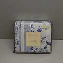 Laura Ashley - Queen Duvet Cover Set, Reversible Cotton Bedding with Matching Shams, Home Decor for All Seasons (Charlotte Blue, Queen)