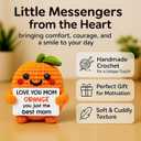 Crochet Orange Gift for Mom, Gifts for Mom, Mom Birthday Gifts, Mothers Day Gifts, Cute Keepsake Decor, I Love You Mom Gift from Daughter Son Husband