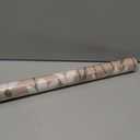 LUKUUI 17.3" x 196.8" Floral Wallpaper Vintage Brown Orchid Peel and Stick Wallpaper Self Adhesive Removable Wallpaper for Bedroom Decorative Contact Paper (Yellow)