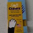 Soft Claws Cat Nail Caps for Small Cats(40 Caps, Silver Sparkle)-Made in USA-Veterinarian-Developed, Non-Toxic| Protects Furniture & Skin-Easy to Apply, Long-Lasting Anti-Scratch Soft Cat Claw Covers