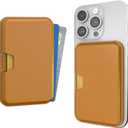 Smartish MagSafe Wallet - Side Hustle - Vegan Leather Slim Detachable Magnetic Card Holder Qi2 Certified iPhone MagSafe Wallet for Apple iPhone 17/16/15/14/13/12/13/12 Models - Teddy Bear Brown