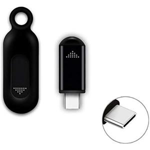 R09 Mini Smartphone IR Remote Controller Adapter for Android Smart Phone Mini Infrared Universal Control All in One Air Conditioner/TV/DVD/STB (Black USB-C for iPhone 15 16)