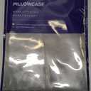 MR&HM Satin Body Pillow Cover, Soft and Breathable Body Pillow Case with Envelope Closure, Cooling and Silky Long Pillowcase for Hair and Skin,Grey (20x54, Dark Grey)