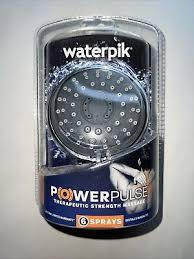 Waterpik Power Pulse Shower Head 6 Adjustable Spray Settings Therapeutic Massage Waterpik Power Pulse Shower Head 6 Adjustable Spray Settings Therapeutic Massage