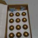 Set of 12 -Sleek Round Antique Brass Cabinet Knobs - Retro and Minimalist Hardware for Stylish Home Enhancement - 1 Inch Diameter