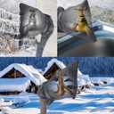 4 Pack Outdoor Faucet Cover for Winter Freeze Protection Winter Outdoor Faucet Cover Socks Waterproof Insulated Outdoor Spigot Hose Covers with Reflective Strip for Winter Cold Weather 8.3 x 5.5 Inch