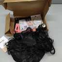 Short Curly Wigs for Black Women Soft Black Big Curly Wig with Bangs Afro Kinky Curls Heat Resistant Natural Looking Synthetic Wig for African American Women Black
