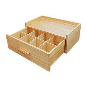  Organizer Kitchen Drawer Organizer, Expandable Utensil Drawer Organizer, with 2 Knife Block, Bamboo Cutlery Tray with Divider for Flatware and Kitchen Utensils, Natural YL06TL01