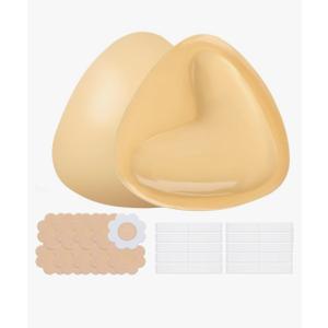 Double Sided Sticky Bra Inserts, Reusable Adhesive Push up Sticky Bra Pads for Women Bikini Swimsuit Strapless Bras