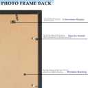 Wood 13.5x40 Picture Frame Black for Wall Hanging, Frame Poster Photo Frame for Wall Horizontally or Vertically, Black, 1 Pack