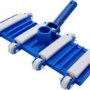 Pool Vacuum Head with Wheels, 14" Heavy Duty Head, Flexible Swimming Pool Vacuum Head with Swivel(Pole not Included) (Blue)