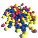 Taken All Rival 100-Round Refill Pack, Replace Round Balls Foam Bullet Balls for Children Kids Toy Guns. (Mix Color)