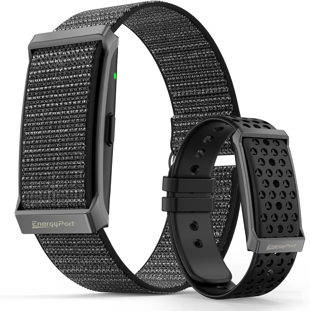 EnergyPort Fitness Tracker,Wearable Health Smart Bracelet Band with Blood Oxygen 170+ Sport Mode 60-Day Battery,Lifetime Membership,Activity Tracking Heart Rate Sleep Monitor for Android iOS,2 Bands
