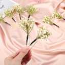 Daifunli 12 Pcs Baby's Breath Hair Pins for Wedding Bridal Shower Dried Flower Accessories Hair Pins with Pearl for Brides Bridesmaid Women Girls