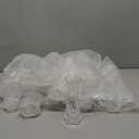 Giftale 6" Height Clear Plastic Bud Vase Glass Like Crystal Acrylic Vase for One Rose Break-Resistant #2021. 18PCS