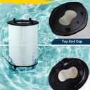 27002-0200S Pool Filter Cartridge Replacement, Compatible with Sta-Rite PLM200 & System 2 Modular Media Pool and Spa D.E. Filters, 200 Sq.Ft Filtration Area