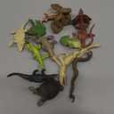 EOIVSH 12PCS Realistic Reptile Animal Figurine Set, Cold Blooded Amphibians Wild Animal Figures Toy with Lizard Komodo Dragon Snake Alligator for Kids and Toddlers 3+