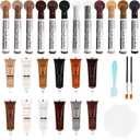SEISSO Furniture Repair Kit, Wood Markers for Scratches, 12 Colors Furniture Touch-up Markers and Wood Fillers, New Upgrade Wood Repair Kit - Restore Wooden Table, Cabinet, Floors, Door