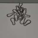 Carabiner Clip Hooks, 15pcs 3.15 inch Carabiners Heavy Duty, 304 Stainless Steel Spring Snap Hook Fits Camping Hiking, Metal Clips for Rope Chain Keys Rings