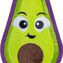 Outward Hound Tough Skinz Durable Squeaky Dog Toy with Two Tough Layers, Avocado, Green, Medium