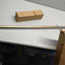 Ivilon Drapery Treatment Window Curtain Rod - Acrylic Ball 1 inch Pole. 48 to 86 Inch. Warm Gold