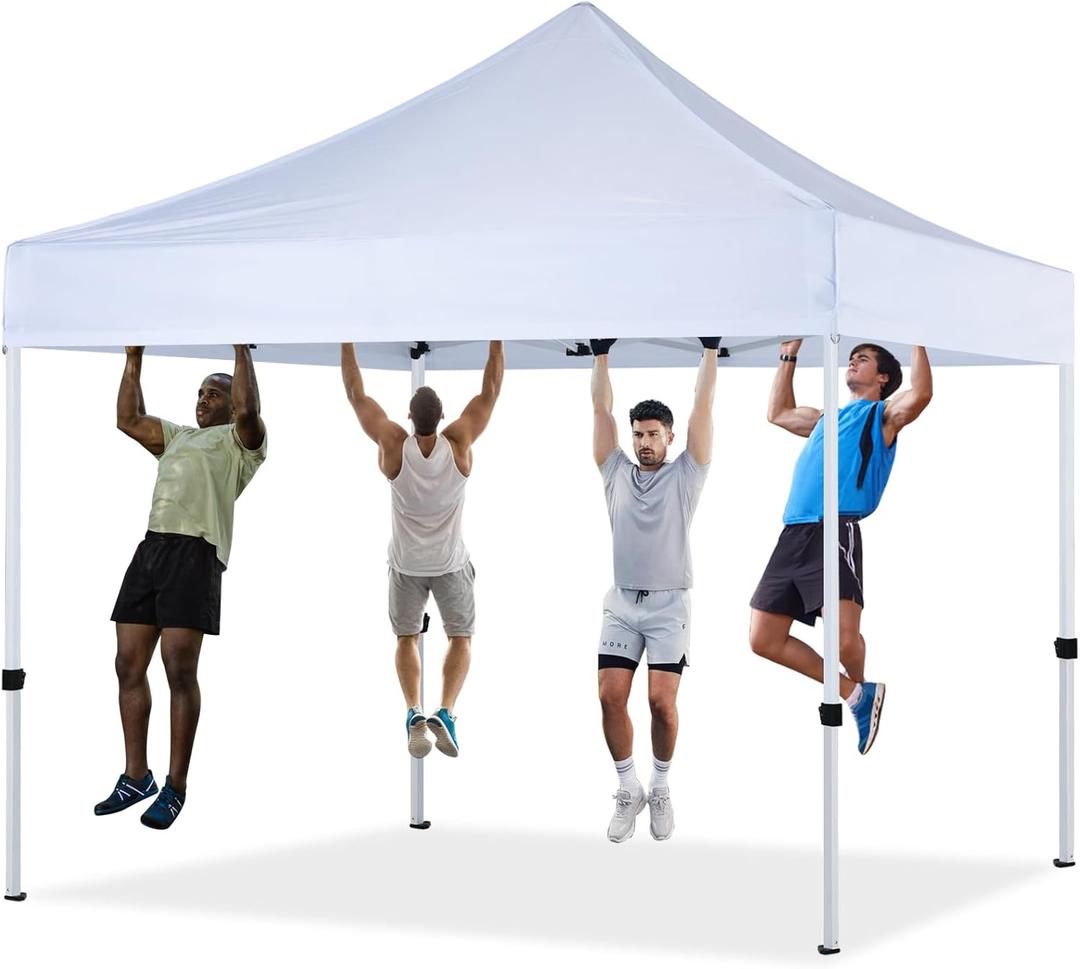 10x10 Pop Up Canopy Tent Commercial Series,White