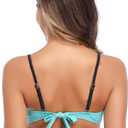 Bikini Top for Women Sexy Bandeau Bikinis Swimsuit Tops Underwire Push Up Womens Bathing Suit Women's Swimsuits, Size S