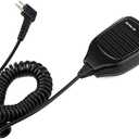 Retevis Two Way Radio Speaker Mic, Compatible with Motorola CP200 CP200D CP100D BPR40D BPR40 CLS1410 RMU2040 GP88 RDU4100 RDU4160D Walkie Talkies, 2 Pin Shoulder Speaker Microphone(1 Pack)