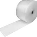 Amazon Basics Bubble Wrap for Moving, Packing, Shipping and Storage, Perforated Protective Cushioning for Fragile Items, 12-inch x 175-ft Long Roll, Small 3/16", Clear
