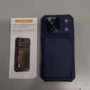 for iPhone 17 Pro Case Wallet with Card Holder (4-5 Cards), Slide Camera Cover, Military Grade Drop Shockproof, Heavy Duty Rugged Women Men Phone Case for iPhone 17 Pro 6.3" 2025, Blue