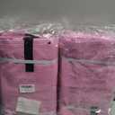 12 Pack Extra Large Moving Bags, Heavy Duty Packing Bags with Zippers and Handles for Space Saving, Clothes Storage, College Essentials, Travel, Pink