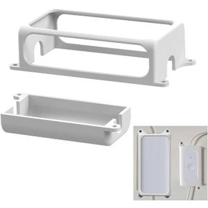 Fit for Govee H705/H706 Light Controller Bracket & Power Bracket KitPower Adapter and Box Mount Set Compatible with Govee Pro Models | Outdoor Light Accessories (White)