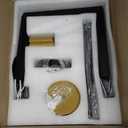 21.6" Black and Gold Chandelier,6-Light Geometric Dining Room Fixture,Modern Industrial Foyer Lighting Fixtures,Rustic Farmhouse Hanging Pendant Lights for Living Room,Bedroom,Entryway,Kitchen Island