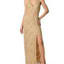 Women 1920s Formal Dress Tassels Sleeve Sequins Gatsby Maxi Evening Gown Size L