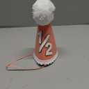 Agvgaza Half Birthday Hat -Baby 1/2 Birthday Cone Hat,Six Months Decorations,Party Hat Outfit for Girls/Boys (Pink)
