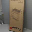 PLKOW Dumbbell Rack, Weight Rack for Dumbbells, Home Gym Storage for Dumbbells Kettlebells Yoga Mat and Balls, All in One Workout Storage with Wheels and Hooks, Powder Coated Finish Steel