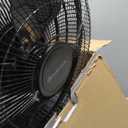 Comfort Zone Oscillating Table Fan with Adjustable Tilt, Convenient Push Button Controls, Quiet, 12 inch, 3 Speed, Desk Fan, Airflow 7.25 ft/sec, Ideal for Home, Bedroom, Dorm & Office, CZ121BK