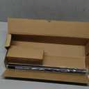 Black Curtain Rods for Windows 28 to 48 Inch, 1'' Adjustable Heavy Duty Curtain RodVintage Decorative Drapery Rods with Pumpkin Finials for Bedroom Living Room