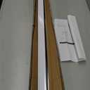 Light Blocking Strips, Self-Adhesive Light Blockers for Indoor Window Blinds & Shades, Connectable Blackout PVC Window Side Tracks for Bedroom, Fits up to 58" High (White, 58", 2pcs)