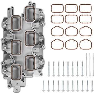Upgraded Full Aluminum Engine Lower Intake Manifold with Gasket Compatible with 2011-2018 Jeep Grand Cherokee Wrangler | Dodge Journey Grand Caravan 3.6L V6 Replaces # 5184199AF