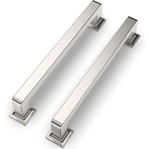 10 Pack 5 Inch(128mm) Kitchen Cabinet Handles Brushed Satin Nickel Cabinet Pulls Kitchen Cabinet Hardware Drawer Pulls for Dresser Cupboard Wardrobe