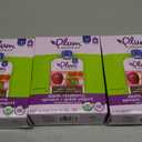 Plum Organics Stage 2 Organic Baby Food - Apple, Raspberry, Spinach, and Greek Yogurt - 3.5 oz Pouch (Pack of 4) - Organic Fruit and Vegetable Baby Food Pouch 3 Packs (BBD: 10/03/25)