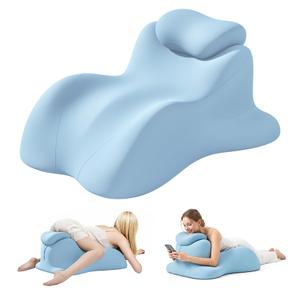 Memory Foam Wedge Pillow for Intimacy Couples, Ergonomic Support Pillow