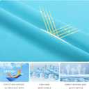 Women's Standard V-Neck UPF 50+ Long Sleeve Swim Rash Guard Shirt (Blue, XL)