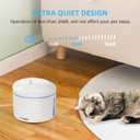 DOGNESS D06 Cat Water Fountain with Filter, Keep Water Fresh Automatic 3.2L Large Capacity Ultra Silent Removable Fresh Cat Water Dispenser for Dogs, Cats, Birds (White)
