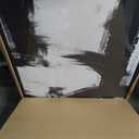 Large Framed Black and White Abstract Wall Art for Living Room, 24x36 Inch