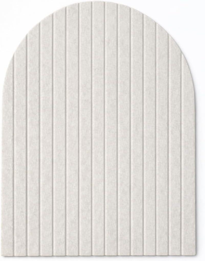 Orelle Fluted Arch Felt Bulletin Board (Beige, 23" W x 31" H)