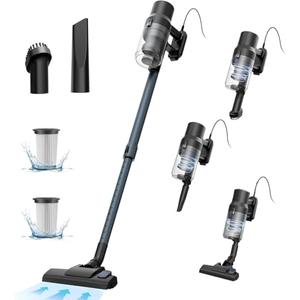 SINCHEREU Corded Vacuum Cleaner 21Kpa, 600W Powerful Suction Stick Vacuum with 5M Cord,6-in-1 Lightweight Vacuum,1 Litre Dust Cup One Touch Dust Removal,for Hard Floor Pet Hair