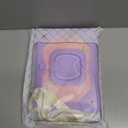 Case for iPad (A16) 11th/10th Generation 11/10.9 Inch 2025/2022, Ubearkk for iPad a16 case with Screen Protector, 360 Degree Rotating Stand Shoulder Strap Pencil Holder, Purple Pink